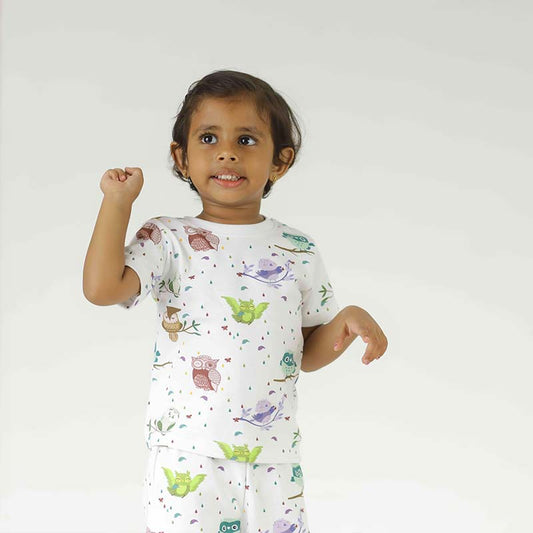 Colorful Owls Unisex Pyjamas Set