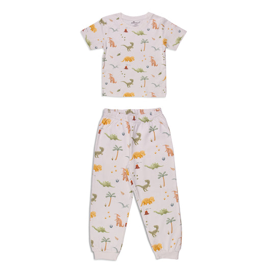 Dinosaur family multicolor Unisex Pyjamas Set