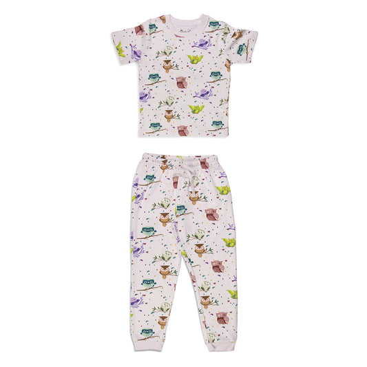 Colorful Owls Unisex Pyjamas Set