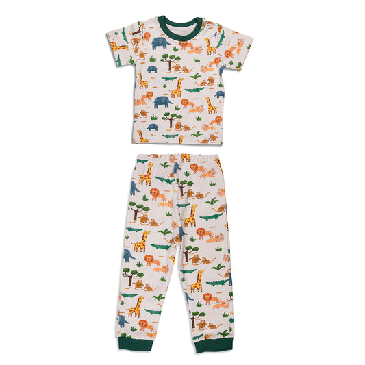 Jungle Ride Animal Print Multicolor Unisex Pyjamas Set
